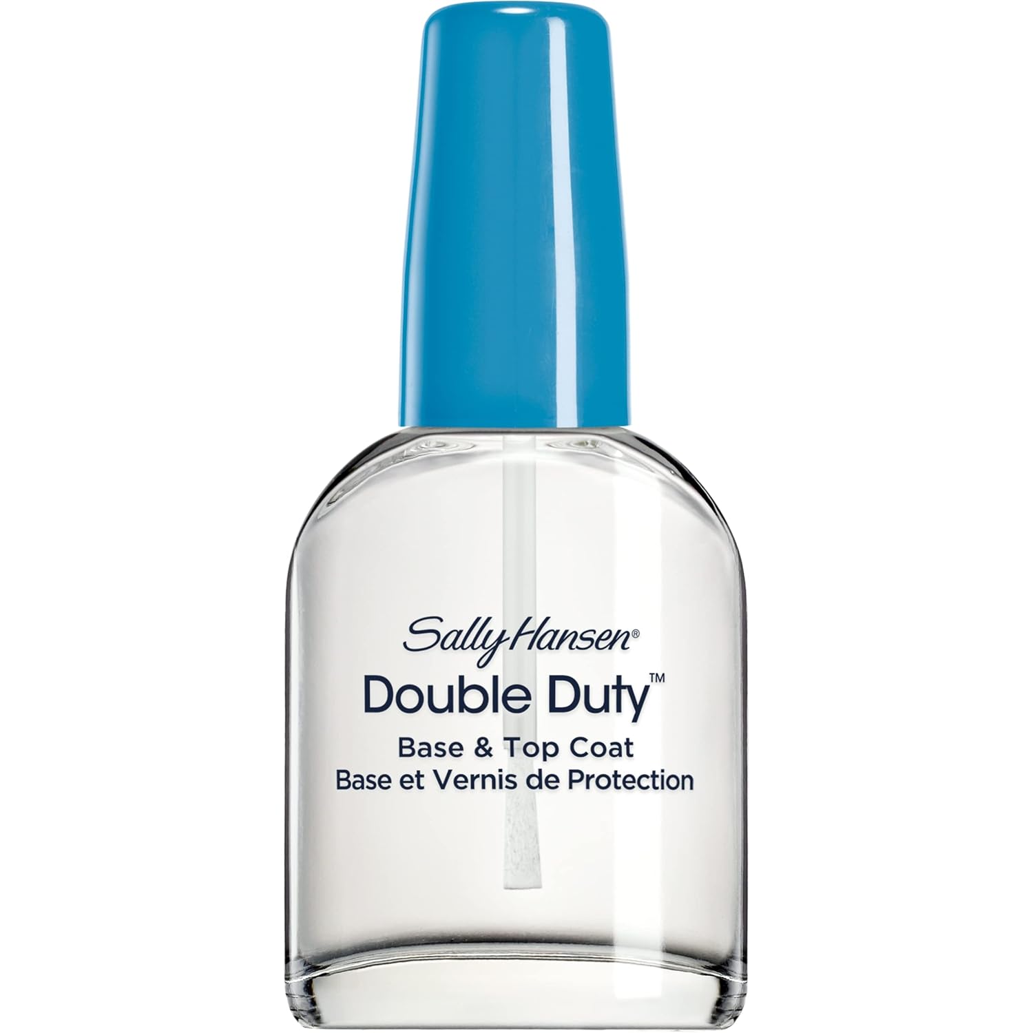 Sally Hansen Double Duty™, Base and Top Coat, Quick Dry, Long Lasting, Streak-Free Shine, Clear Nail Polish