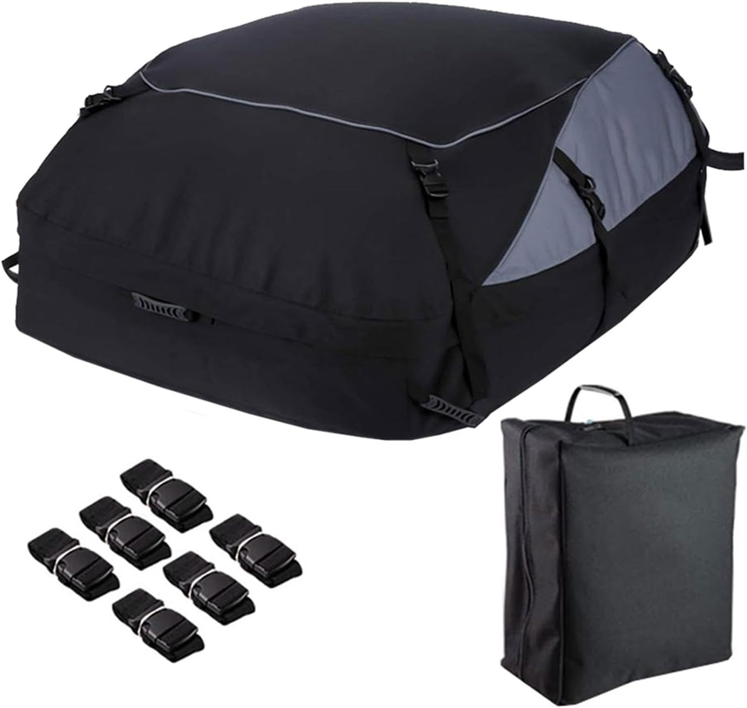 Car Roof Bag Large - Vehicle Soft-Shell Carrier Car, Cargo Original Roof Bag | Foldable Roof Box Storage Box, Waterproof Soft Rooftop Luggage Carriers For Travel And Luggage Transport,