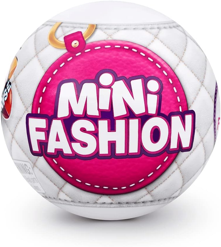 5 Surprise Mystery Capsule Real Miniature Collectible Mini Fashion Brands Series 1, Small Parts, not for Children Under 3
