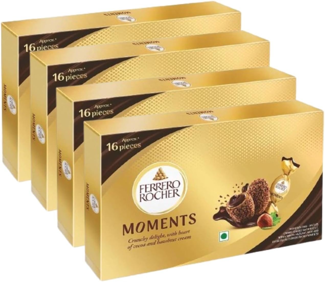 Ferrero Rocher Moments, 16 Pcs Chocolate,92.8 Gram