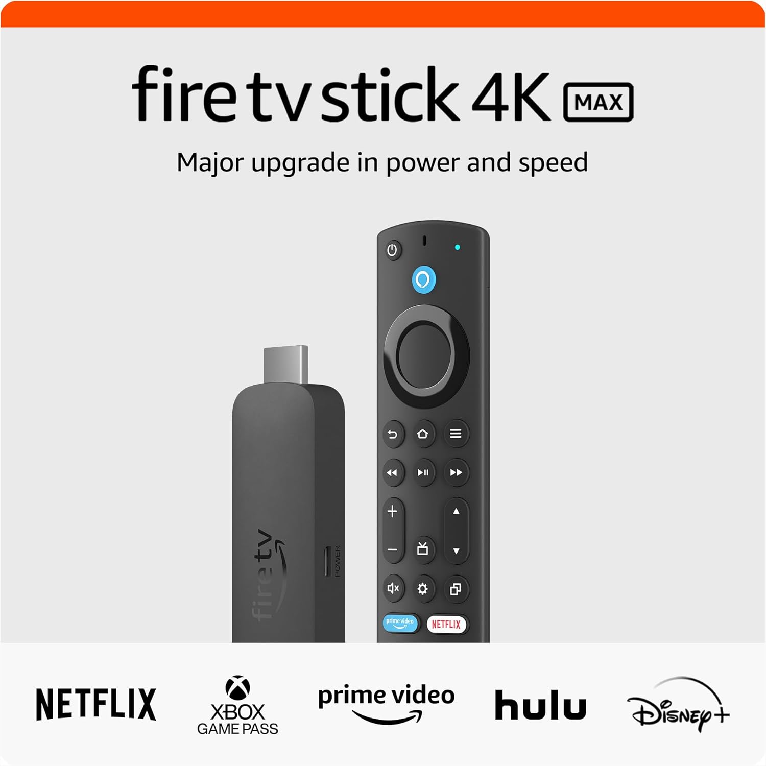 Amazon Fire TV Stick 4K Max, our most powerful 4K streaming stick with Wi-Fi 6E support, 16GB Storage, Quad-Core Processor.