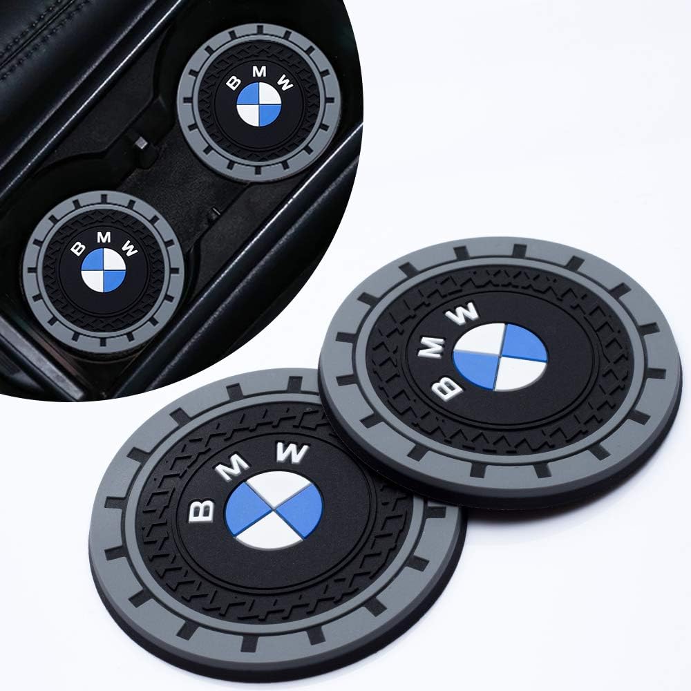 Cup Holder Insert Coaster Fit BMW X1 X3 X7 X5 X6 1 3 5 6 Series Z4 7 M Series,Anti Slip Car Cup Coaster Interior Accessories