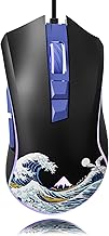 XVX Wired Gaming Mouse, 12000 DPI RGB Gaming Mouse with 12 Backlit Modes & 7 Macro Buttons, PC Gaming Mice Support DIY Keybinding, Mouse Gamer Computer Mouse for Laptop PC Mac Windows, Kanagawa