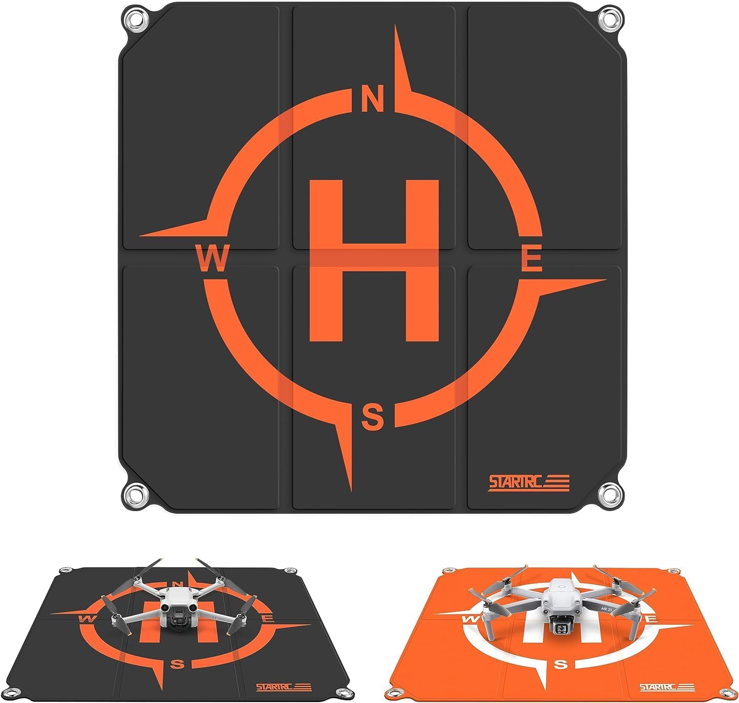 STARTRC Drone Landing Pad Pro, Universal Waterproof Portable Fast-Foldable Helipad for DJI Neo/Mini 4 Pro/Mini 4K/Holy Stone/RC Quadcopters (22-inch/55cm)