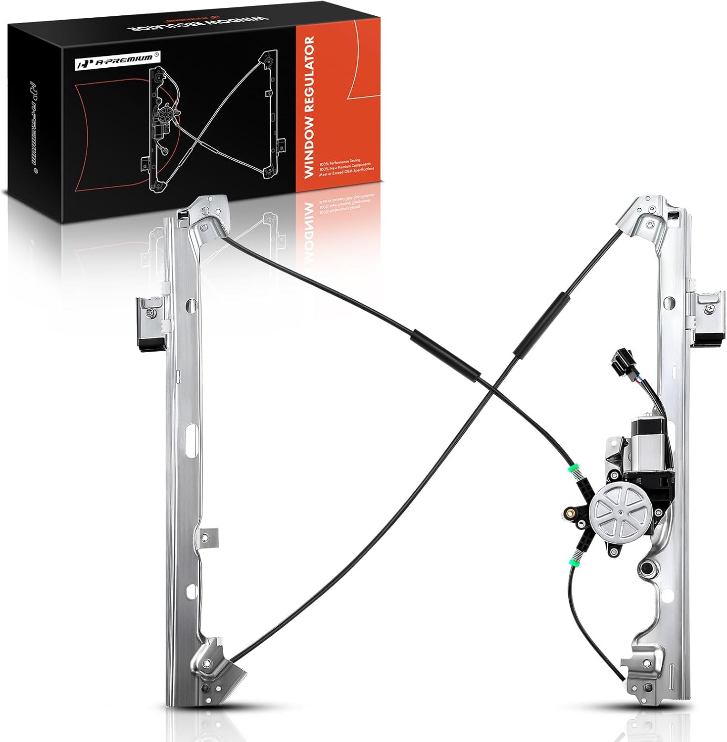 A-Premium Front Passenger Power Window Regulator W/Motor Replacement for Chevrolet Silverado Tahoe GMC Yukon XL Sierra Escalade Pickup Truck SUV 2000-2006