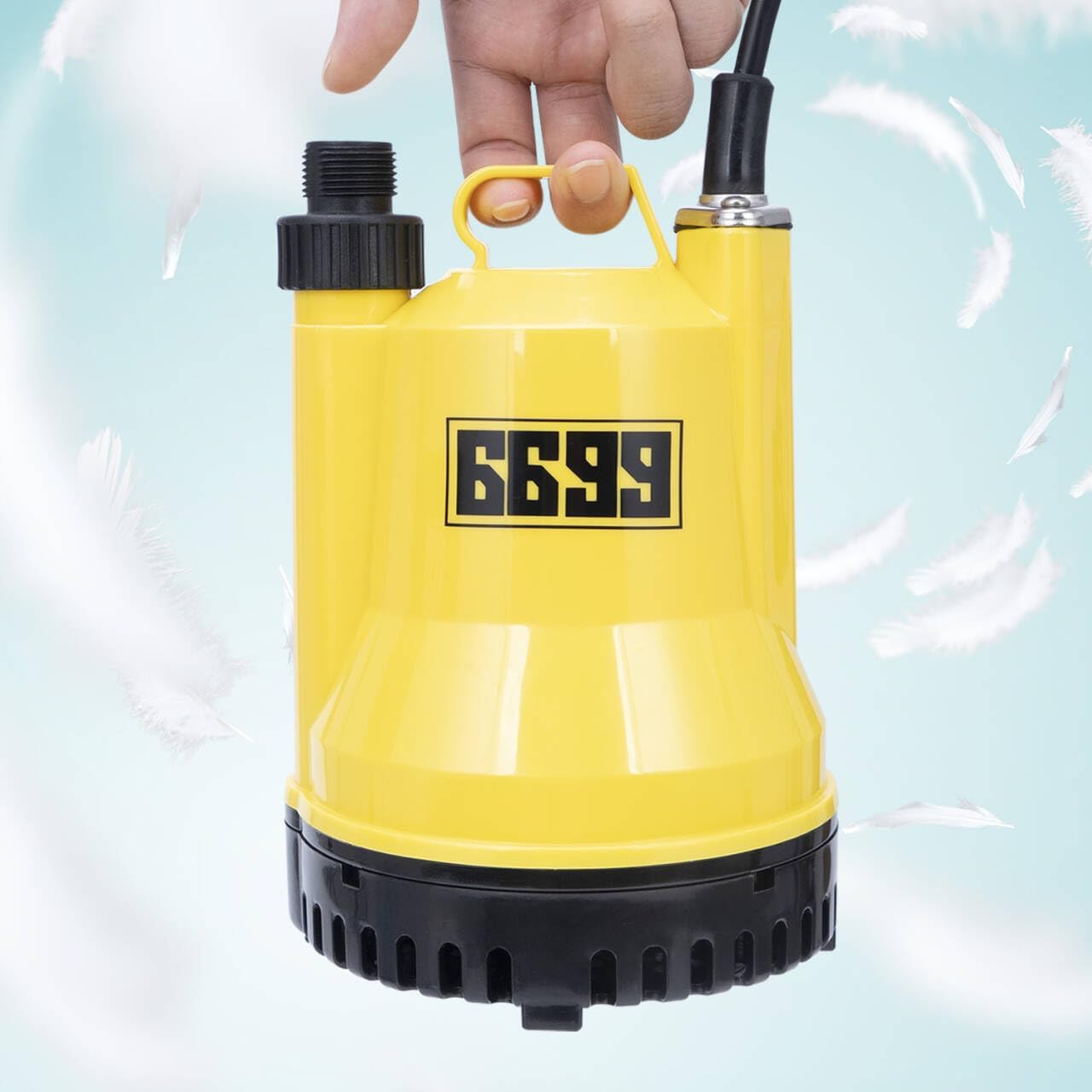 Utility Pump for Removing Water 1/4 HP Submersible Water Pump 1600GPH Portable Transfer Pump with 10-Foot Cord for Pool Tub Garden Pond Draining