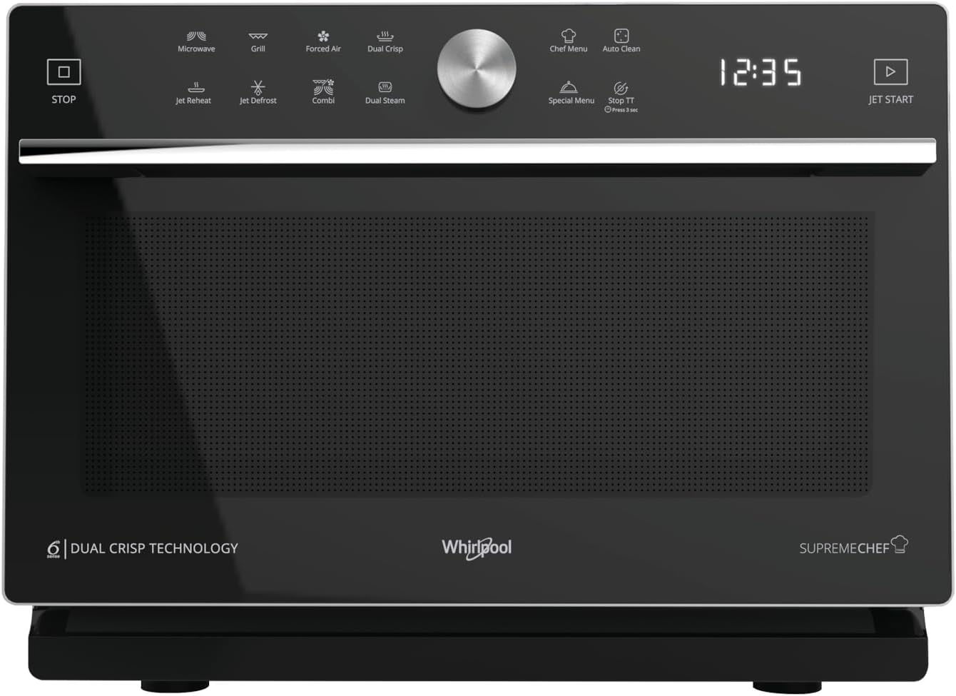 Whirlpool - MWP 339 SB Supreme Chef microwave oven, 33 L cavity, silver colour, MW combi, touch sensor control, power MWO 900 W, grill power 1200 W