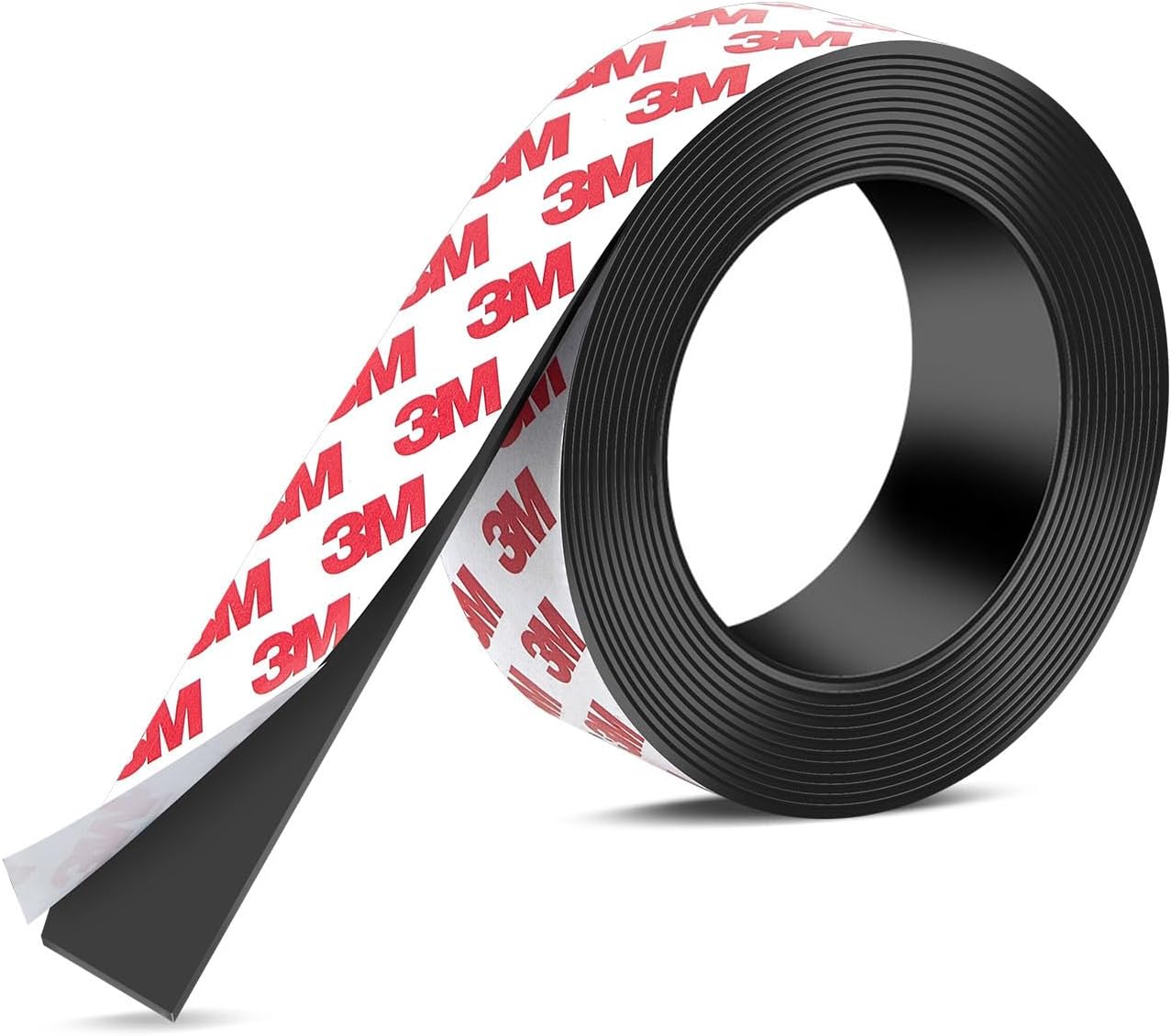 Strong Adhesive Magnetic Tape Strip Roll- 1" x 10ft, Cuttable Magnetic Sheets for,DIY Art Projects, Whiteboards, Fridge Organization - Ideal for Home, School, Office Use.(0.06" Thick)