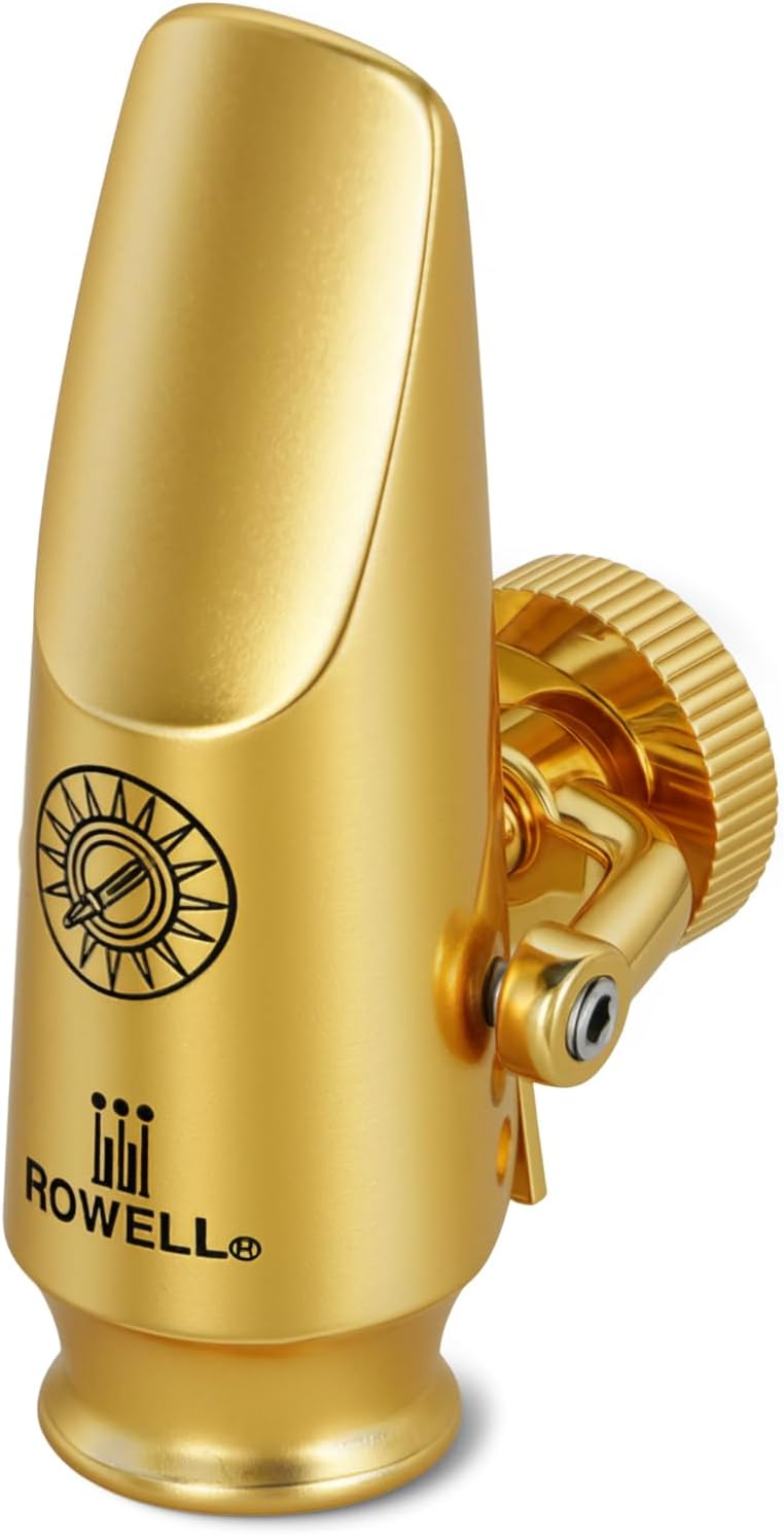 ROWELL Metal Soprano Sax Mouthpiece Low Baffle 1.77mm Tip Opening Jazz Saxophone Mouthpiece