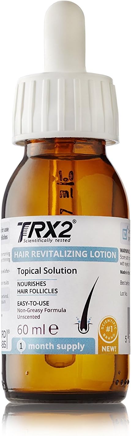 TRX2 Hair Revitalizing Lotion - Natural Hair Treatment - Grow Thicker & Fuller & Stronger Hair - Non-greasy & Easy Application - Women and Men - With Biotin for Hair Growth