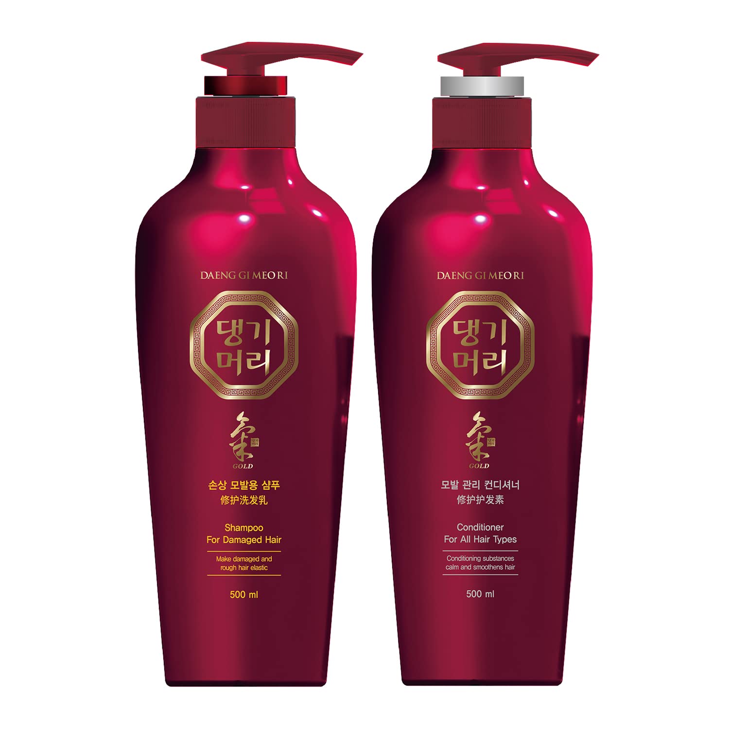 Daeng Gi Meo Ri Nourishing Shampoo & Conditioner Set - Strengthens and Promotes Hair Growth, 16.9 fl oz (500 ml) Each