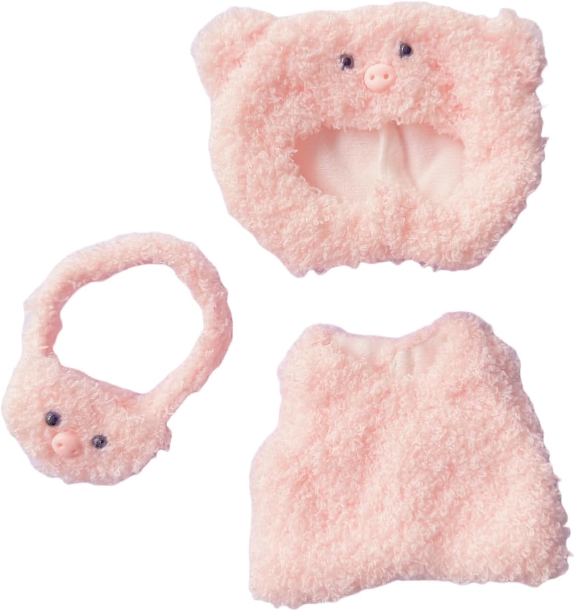 17cm Doll Clothes Set (No Doll Included), Overalls Set for 6.7inch Doll Suit, Faking Animal Style Outfit Jumpsuit, Cute Fashion Dress Up Clothes Accessories for 1st/2nd/3rd Gen Doll (Pig)