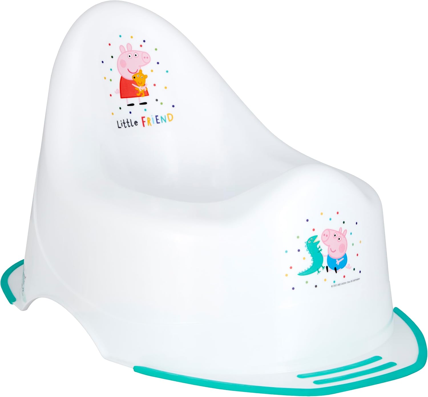 Peppa Pig 12244 Potty, assorted colours, Pink/White or Teal/White