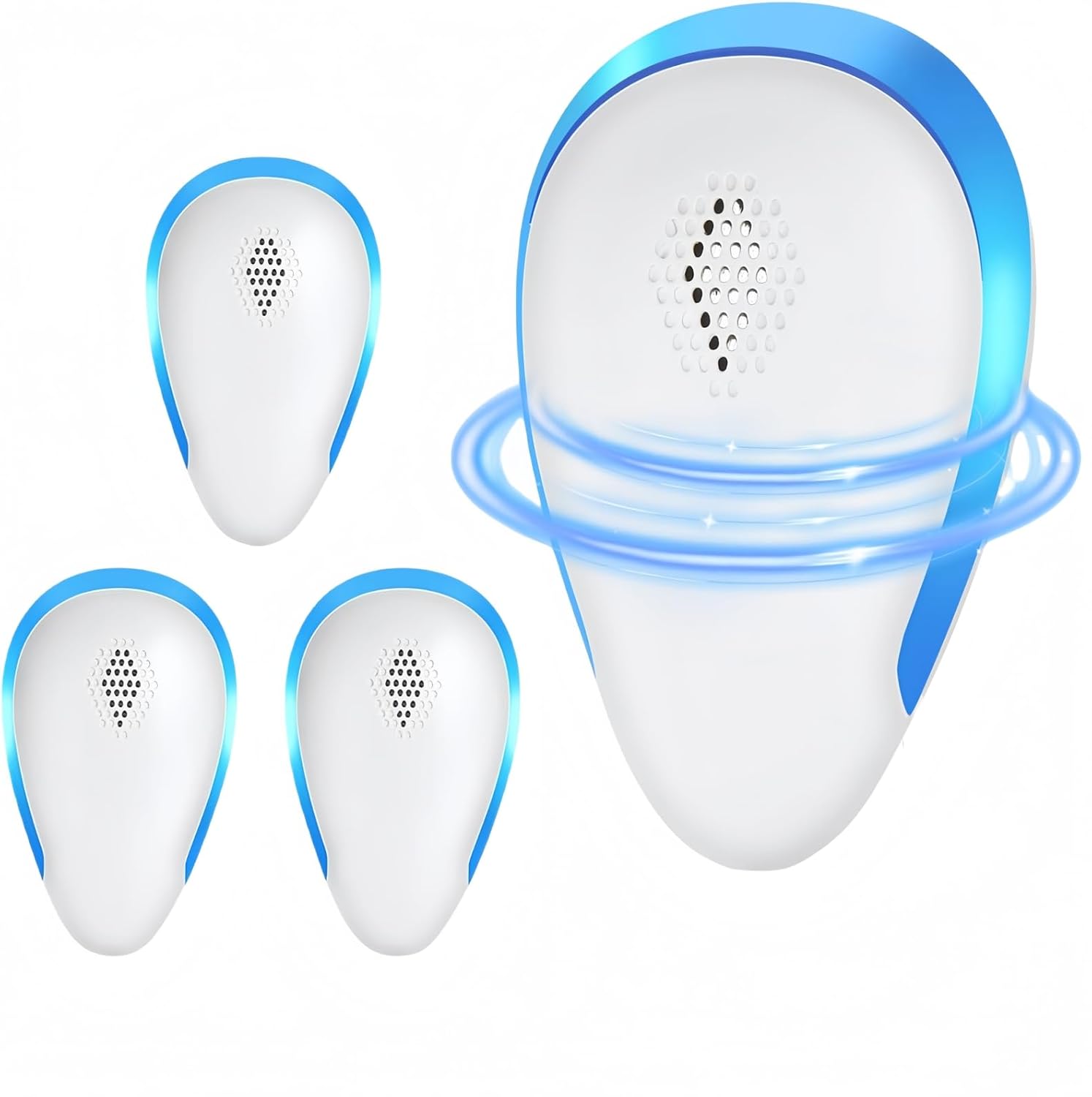 2025 Upgraded Version Ultrasonic Pest Repeller, Powerful Mouse Repeller plug in Pest Control for Rats, Rodent, Mice, Bugs, Mosquito, Spider, Ant Repellent Harmless To Pets And Human (4 Packs) (Blue)