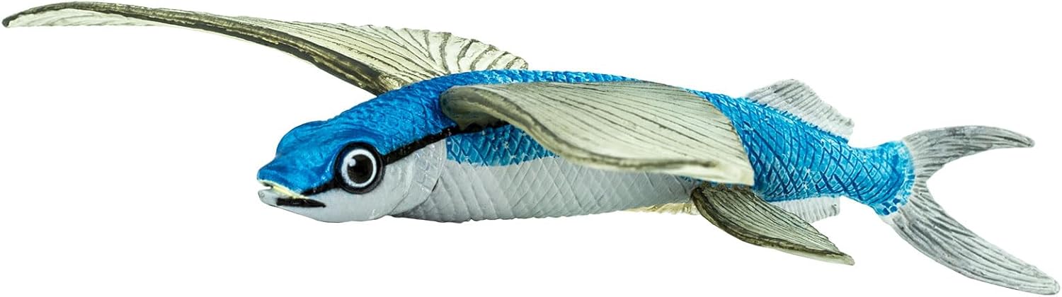 Safari Ltd. Flying Fish Figurine - Detailed 7" Plastic Model Figure - Fun Educational Play Toy for Boys, Girls & Kids Ages 18 Months+