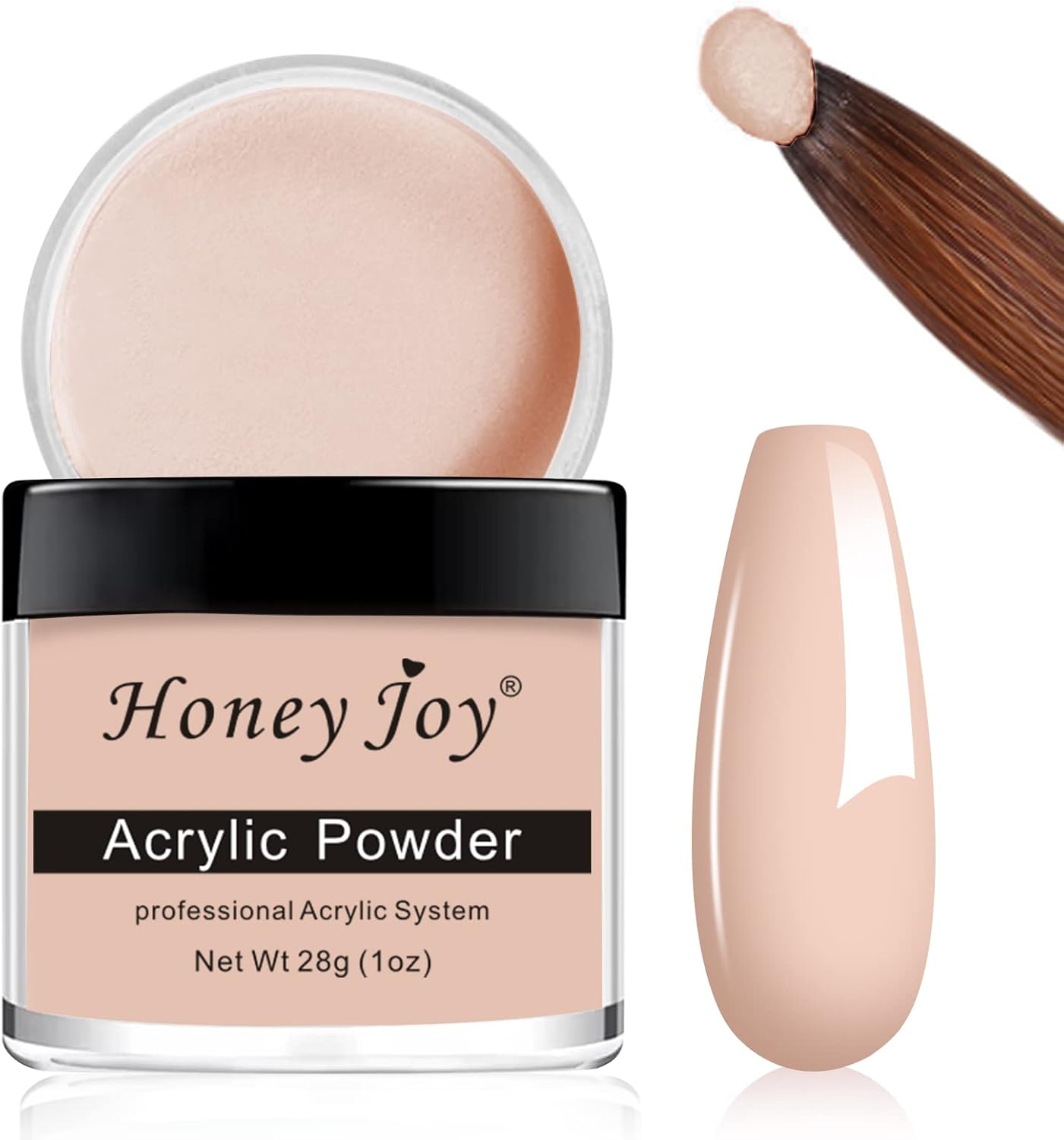 28g/box Acrylic Powder Professional Nude Pink Color Acrylic Nail French Manicure Powder for Nail Extension Acrylic Nail System,HJ-NAP017 (No.13)