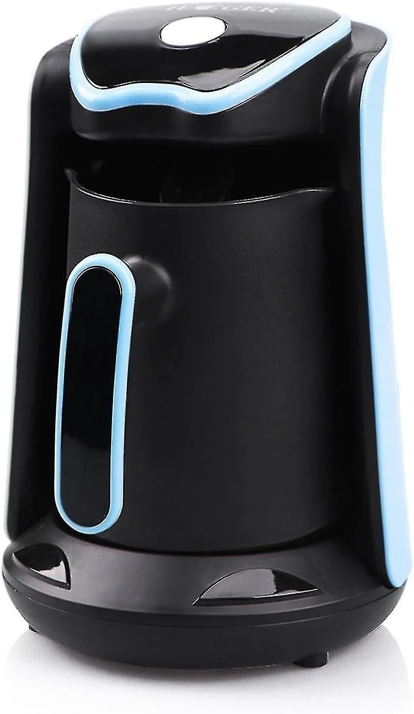 MARADO Turkish Arabic Greek Coffee Pot Maker Electric Machine 110v US PLUG 100% BPA-free, 1-4 Cups Brewing Capacity with Cook Sense Technology, Anti - Overflow cooking (Blue), NORMAL, MA-1688