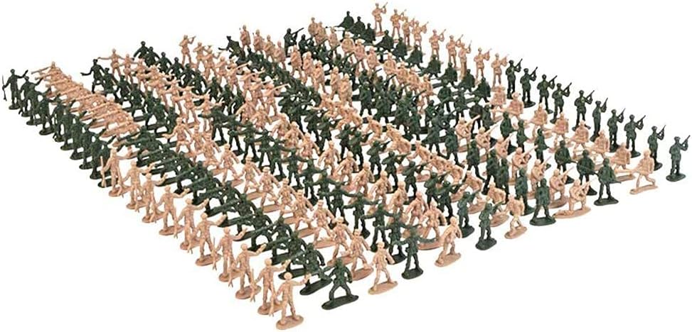 SASKATE 360 Pcs Mini Army Men Toy, Plastic Mini Soldiers People Figurines, Soldiers Action Figure Army Scene Model, Soldiers Assorted Poses Action Figures, for Boys Girls Play Set