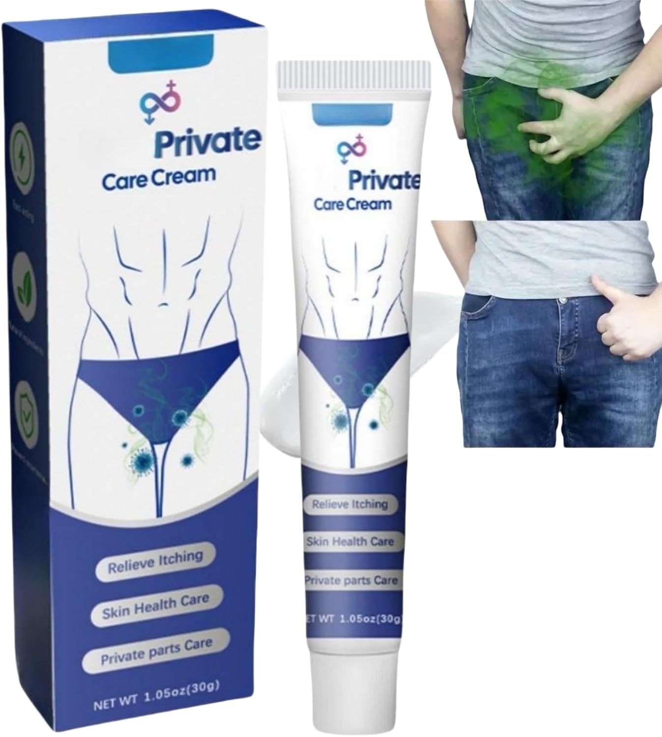 Anti-fungal Cream for Men and Women,Cream for Private Parts,Anti/fungal Anti Ttch Cream,Quickly Relieve Itching,Anti-Fungal Cream for Quick itching,External Cream for Men and Women,Anti/fungal Cream