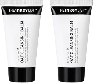 The INKEY List Mini Oat Cleansing Balm, Rich Balm Removes Makeup and Impurities, Reduces Redness, Travel Size, 2 Pack, 1.69 Fl Oz each
