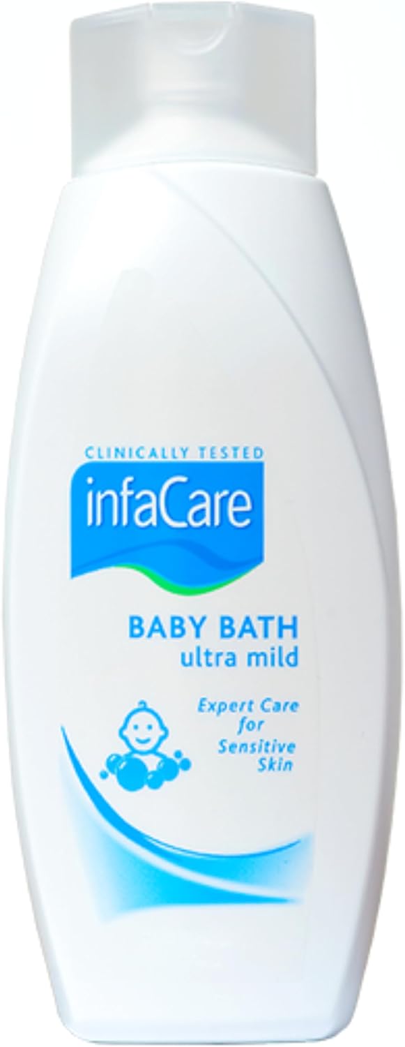 Infacare Baby Bath | Ultra-Mild & pH Balanced Formula | Gentle on Delicate Skin | Hypoallergenic & Dermatologically Tested | Baby Bath Wash for Sensitive Skin | 400 ml
