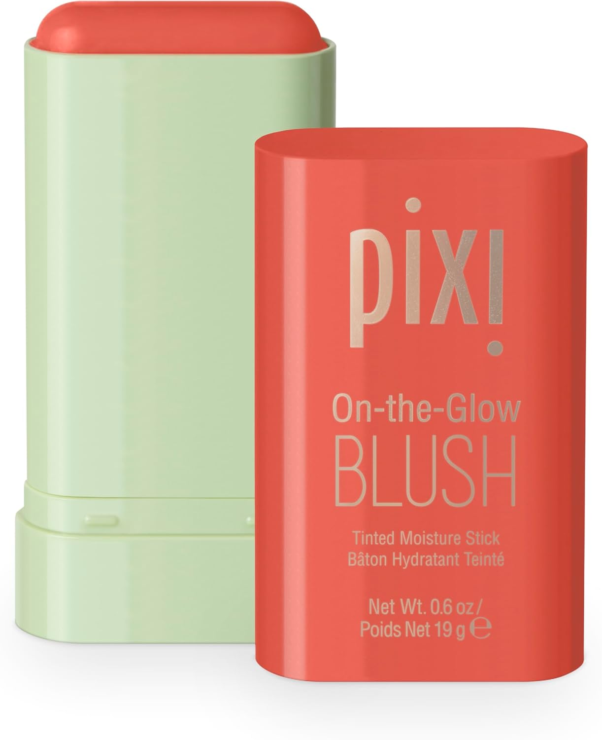 Pixi On-the-Glow Blush - Juicy, Hydrating Tinted Moisture Blush Stick with Ginseng, Aloe Vera & Fruit Extracts, For Cheeks & Lips, 19g / 0.6oz, Paraben-Free