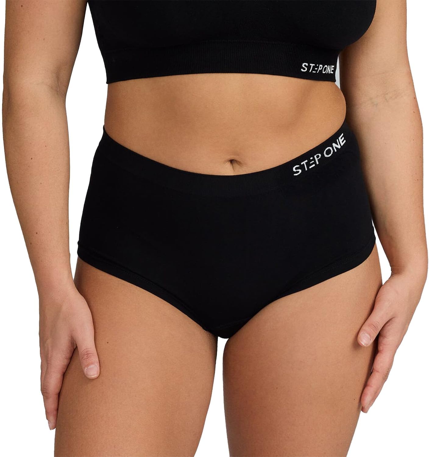 STEP ONE SmoothFit Boyleg Ladies Briefs. Ultra-Soft, Breathable Bamboo Moisture Wicking Underwear Women, Hypoallergenic Underwear for Women, Low Rise & Stretchy