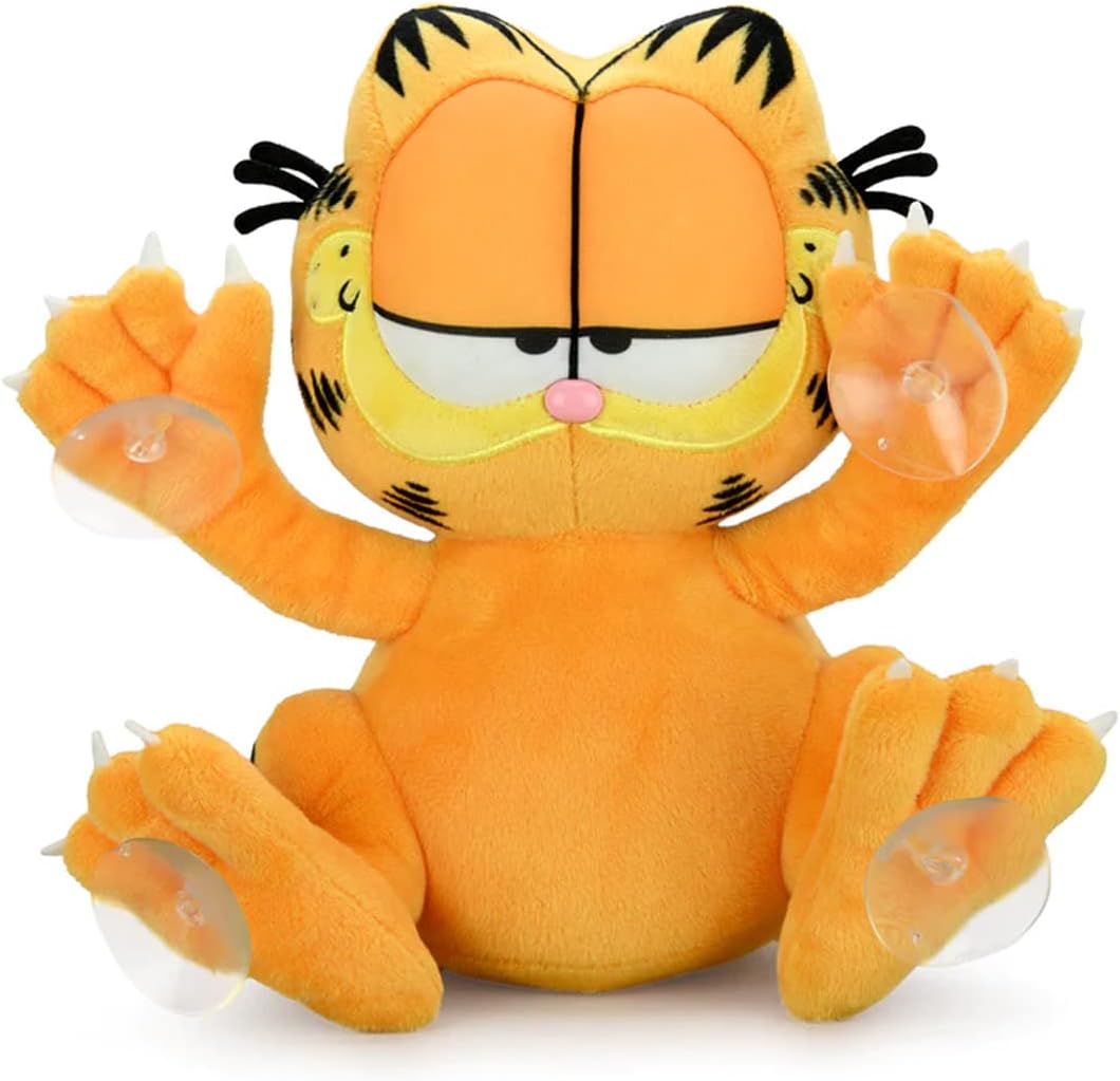Kidrobot Garfield 8 Inch Suction Cup Window Clinger - Relaxed