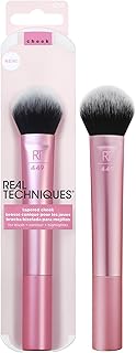 Real Techniques Tapered Cheek Makeup Brush, For Blush, Highlighter, Loose, Or Pressed Powder, Synthetic Bristles, Precise Makeup Application, Stocking Stuffer, Cruelty Free, 1 Count