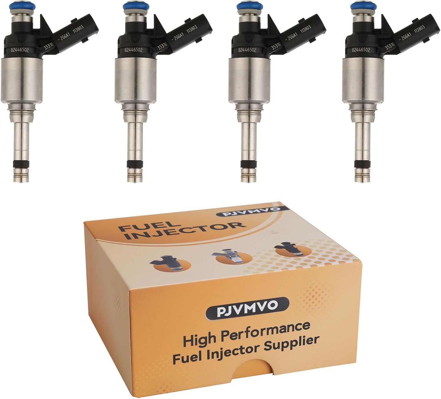 G4KJ 2.4L GDI High-pressure Fuel Injectors,Compatible with/Kia 2016-2020 Optima Sorento Sportage,Compatible with/Hyundai 2.4 Santa Fe Tucson |6 Holes| |Set of 4| |#35310-2GGA1|
