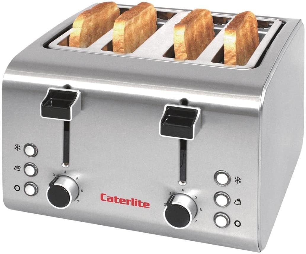 Caterlite 4 Slot Stainless Steel Toaster Innovative Design with New Features
