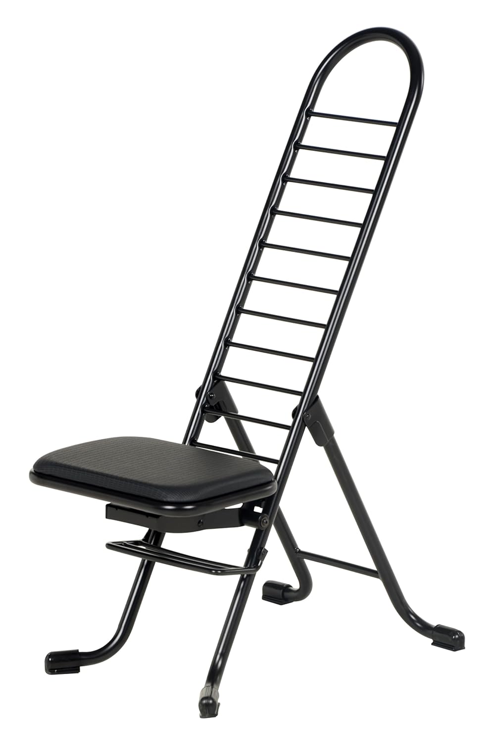 Vestil CPRO-600 Steel Height Ergonomic Worker Chairs 13 In. to 34 In. 220 Lb. Capacity Black