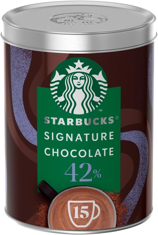 Starbucks Signature Chocolate Hot Chocolate 42 Percent Cocoa Powder, Brown, 330 g