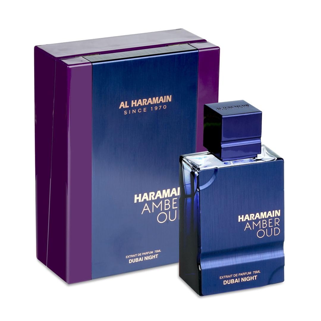 Al Haramain Amber Oud - Dubai Night - Cologne for Men and Women - Bergamot, Tonka Bean Fragrances - Long Lasting Perfume for Men and Women - 2.5 oz