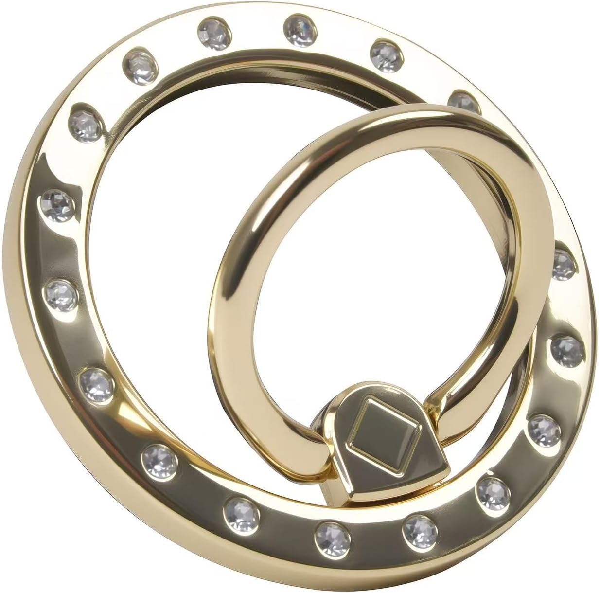 Magnetic Phone Ring for MagSafe Grip [Super Magnet] Stylish Twinkle Ring Holder Stand with, Mag Safe Accessory for iPhone 16/15/14/13 Pro Max Plus