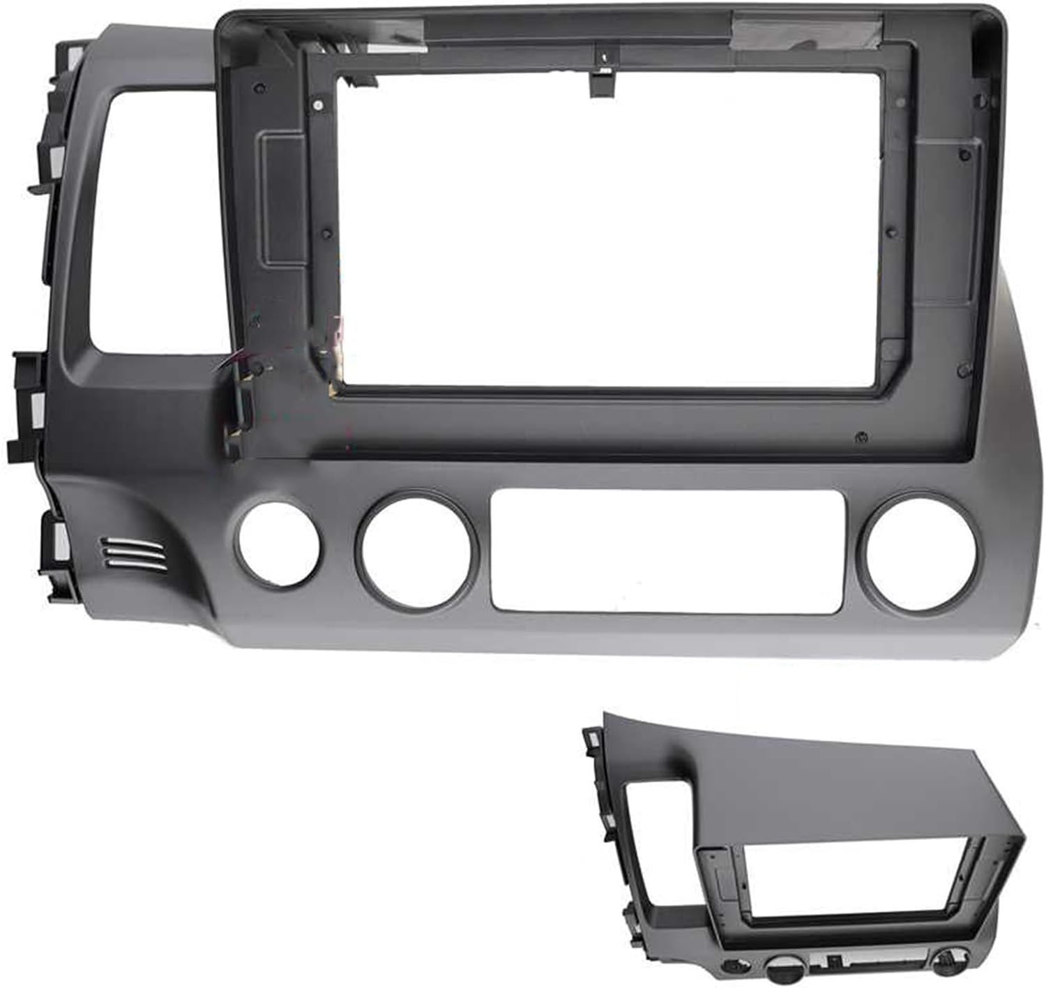 Car Interior Accessories Audio Frame Double 2 Din Radio Frame Fascia/Fit for HONDA CIVIC 2008-2011 Left Hand Drive 9 INCH Dash Mount Kit Faceplates Stereo Panel Bezel