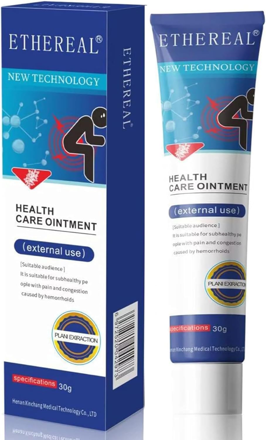 Hemorrhoid Cream 30g - Fast Acting Hemorrhoids Ointment with Witch Hazel & Aloe Vera for Discomfort, Itching, and Swelling Reduction, Proven Formula Shrinks Piles