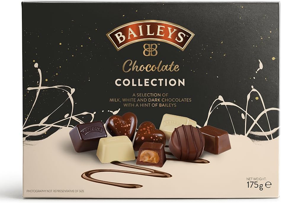 Baileys Chocolate Collection, Milk, White and Dark Chocolates with Irish Cream, 175g