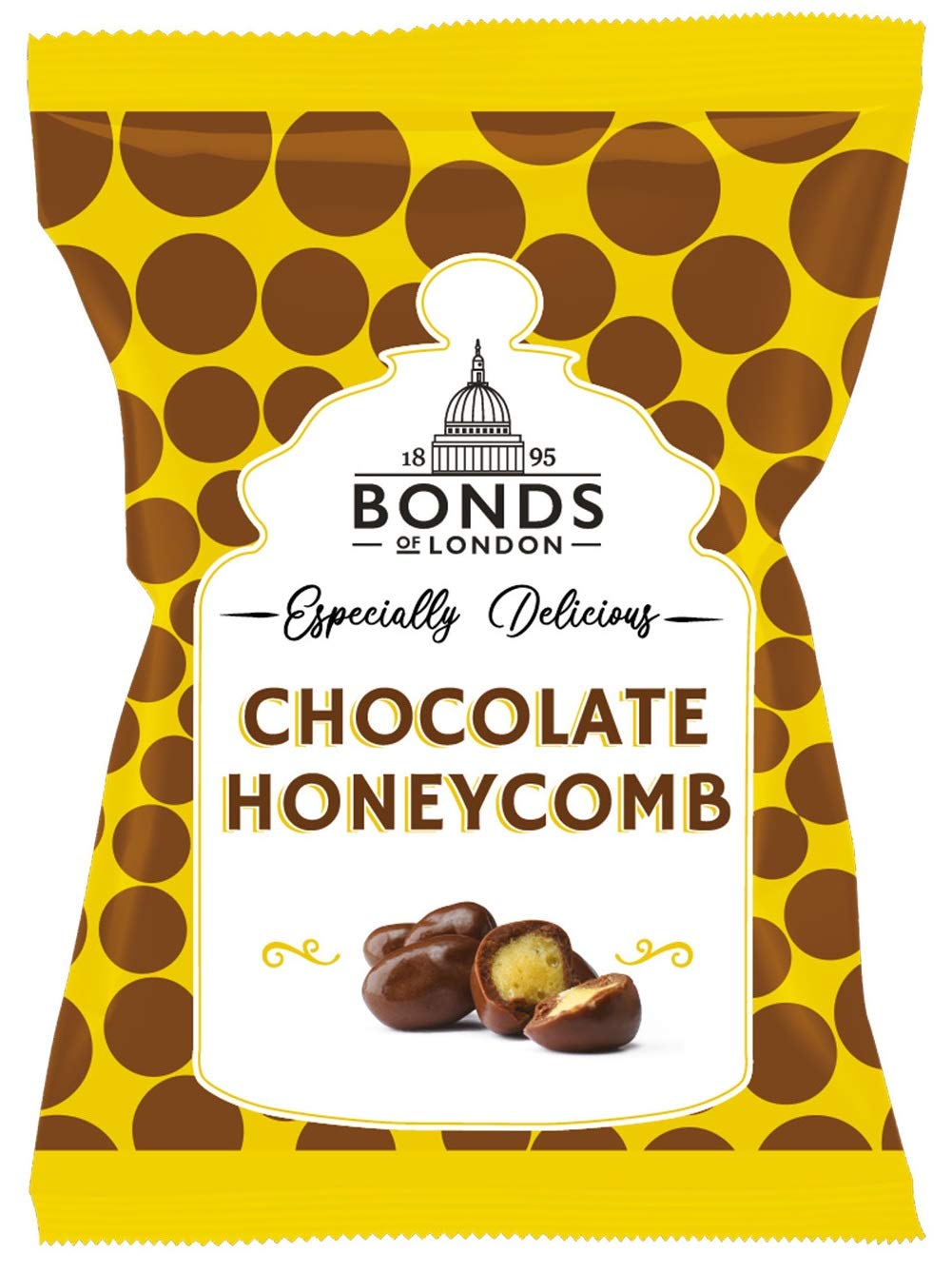 Original Bonds London Especially Delicious Chocolate Honeycomb Candy Sweets Bag Imported From The UK England Delicious Honeycomb Coated In Milk Chocolate An Extra Special Treat British Candy