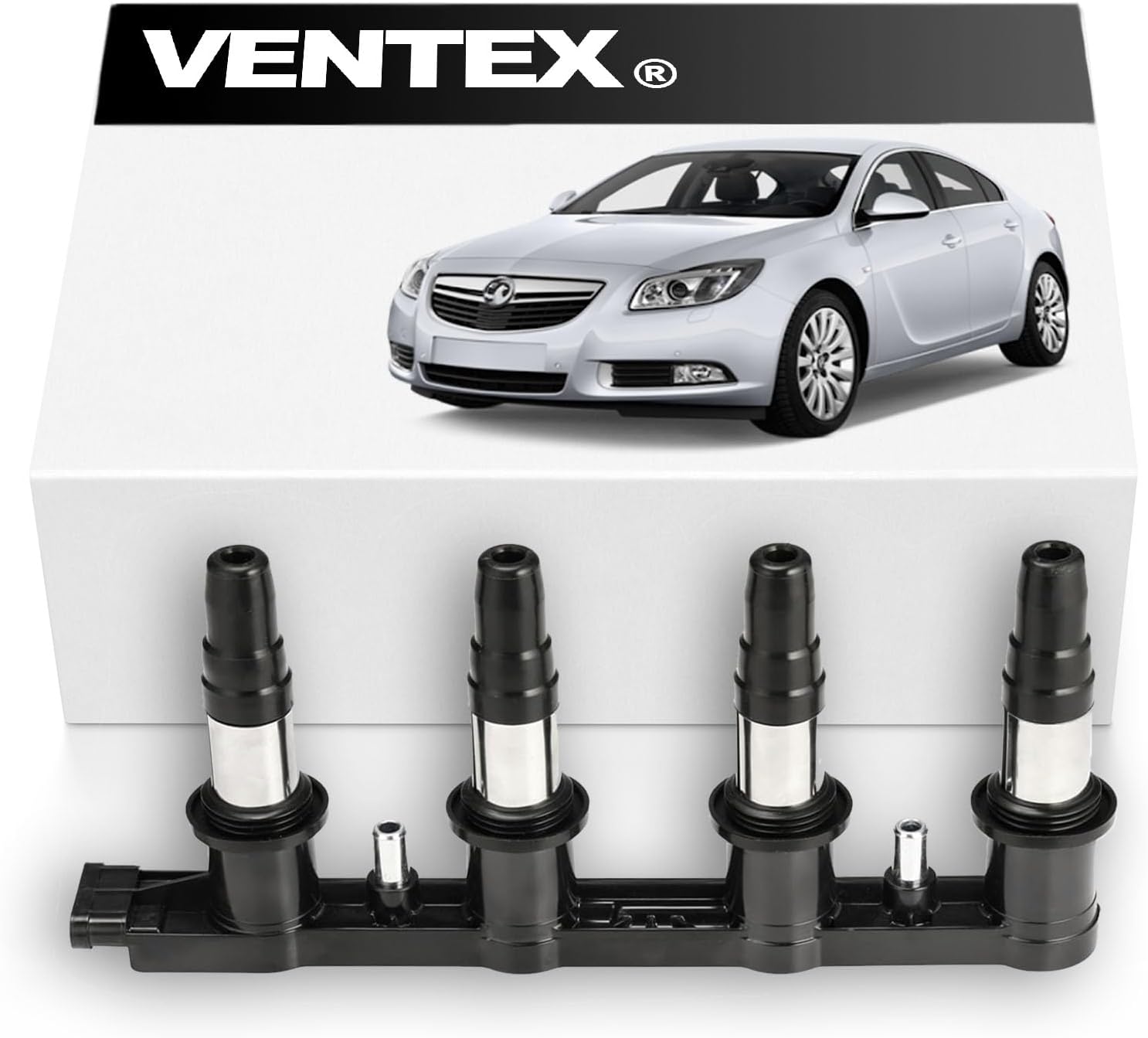 VENTEX® Ignition Coil Pack VXS1702 Compatible with Vauxhall Insignia 1.8 Astra 1.6 Turbo 7-Pin