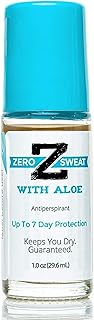 ZeroSweat Antiperspirant Deodorant with Aloe | Clinical Strength Hyperhidrosis Treatment - Reduces Armpit Sweat for Up To 7-days per Use - Protection from Excessive Sweating and Odor for Men and Women