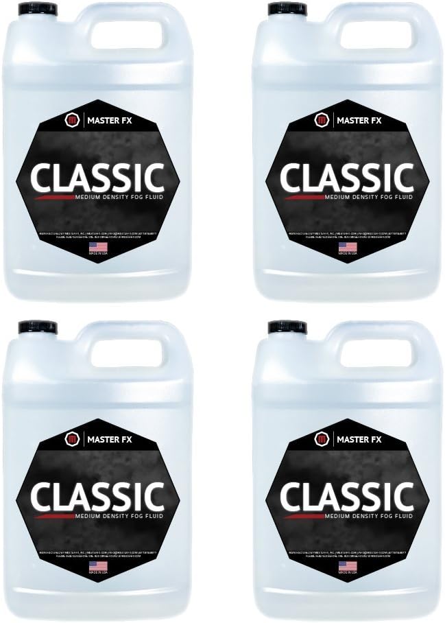 Classic Fog - Medium Density Water-Based Fog Fluid - 4 Gallon Case