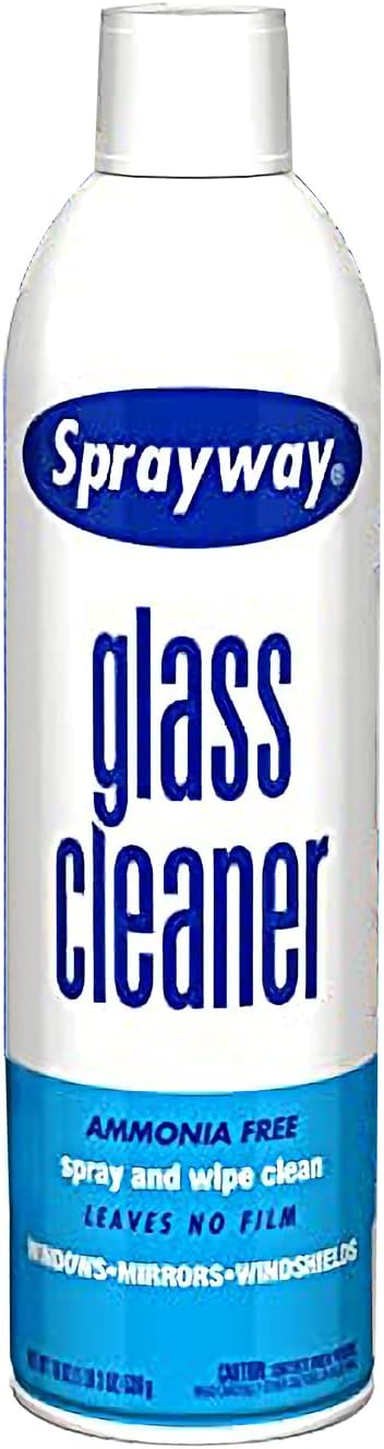 Sprayway Ammonia-Free Glass Cleaner, Foaming Action - Streakless Shine, 15 Ounce (Pack of 1)