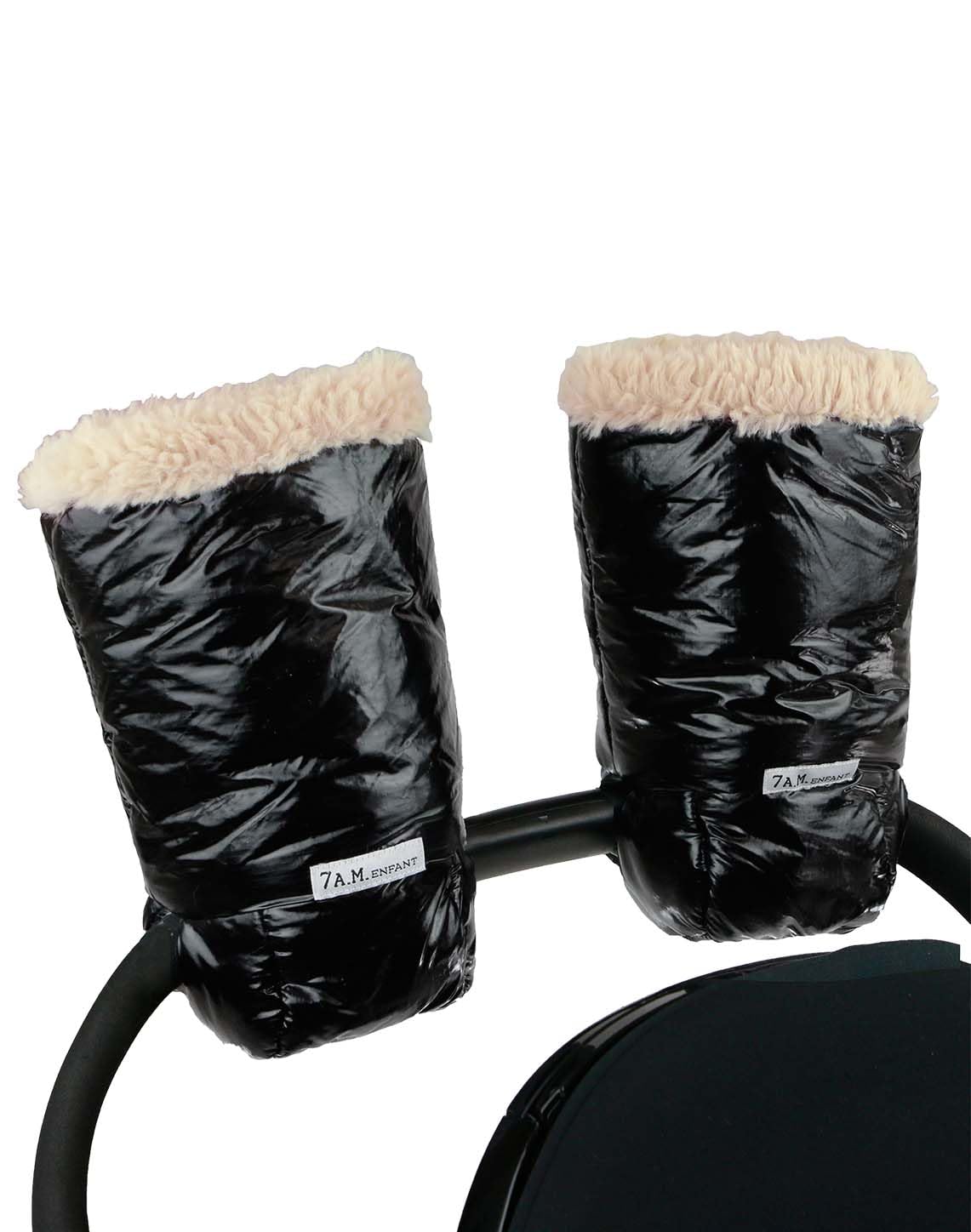 7AM Enfant Stroller Warmmuffs - Polar Hand Warmers with Anti- Freeze, Cold Weather, Water Repellent & Warm Hand Gloves for Pushchair, Pram, Stroller & Car Seat Bar
