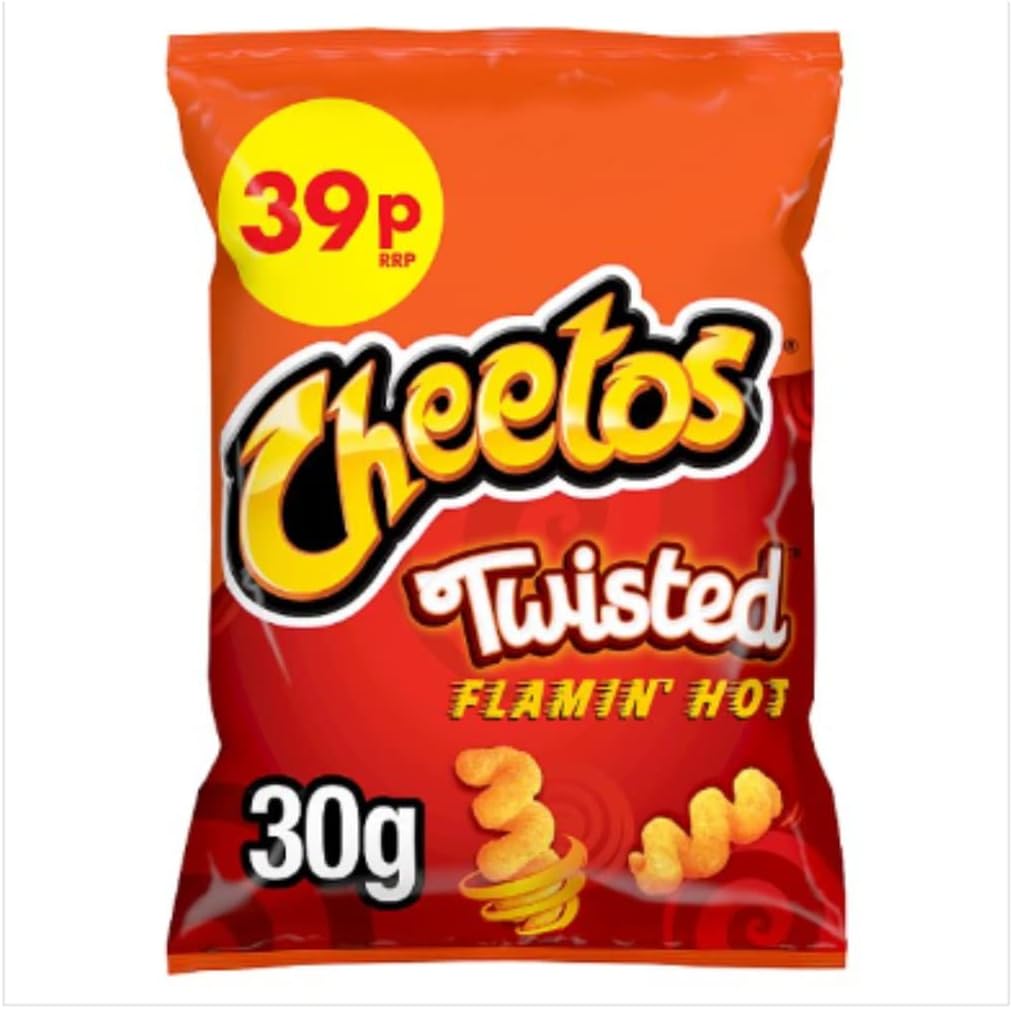 Cheetos Twisted Flamin' Hot Snacks 30g x Case of 30