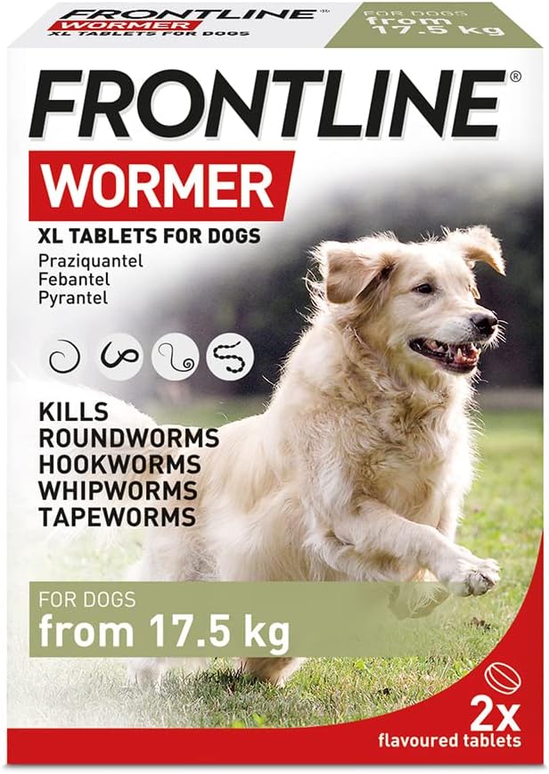FRONTLINE WORMER - XL Worming Tablets for Dogs - 2 Tablets