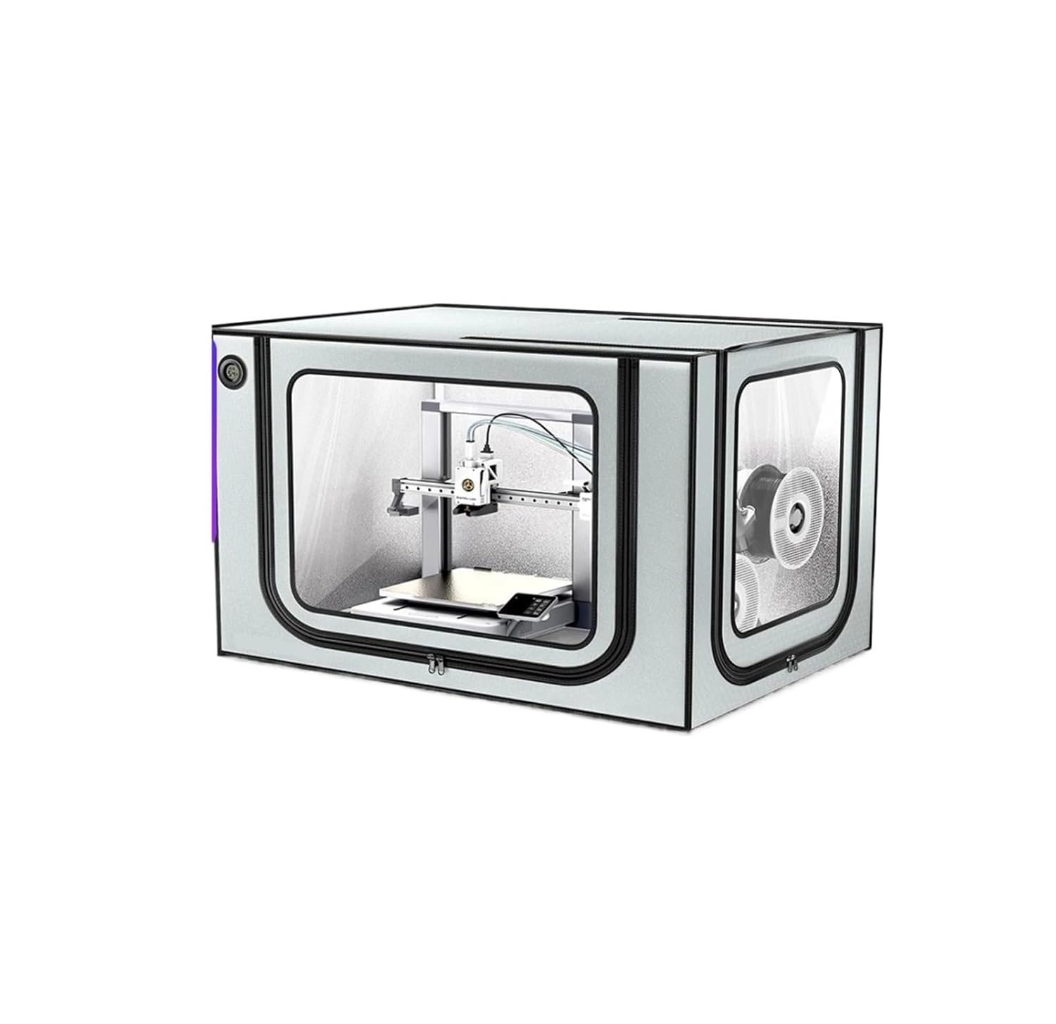 Compatible For Bambu Lab 3D Printer - Enclosure With LED Light, Fits A1 A1 Mini AMS Lite, Constant Temperature Cover(A1 Combo)