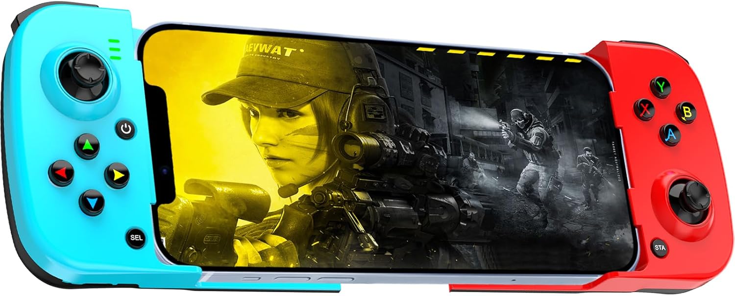 Joso Wireless Controller for iPhone16,15,14,13,12/Android/PC/Appl Arcade MFi Games, Streaming on PS4/Xbox/PC Console, Cloud Gaming Gamepad Joystick, Emulator, Call of Duty, Fortnite & More Support