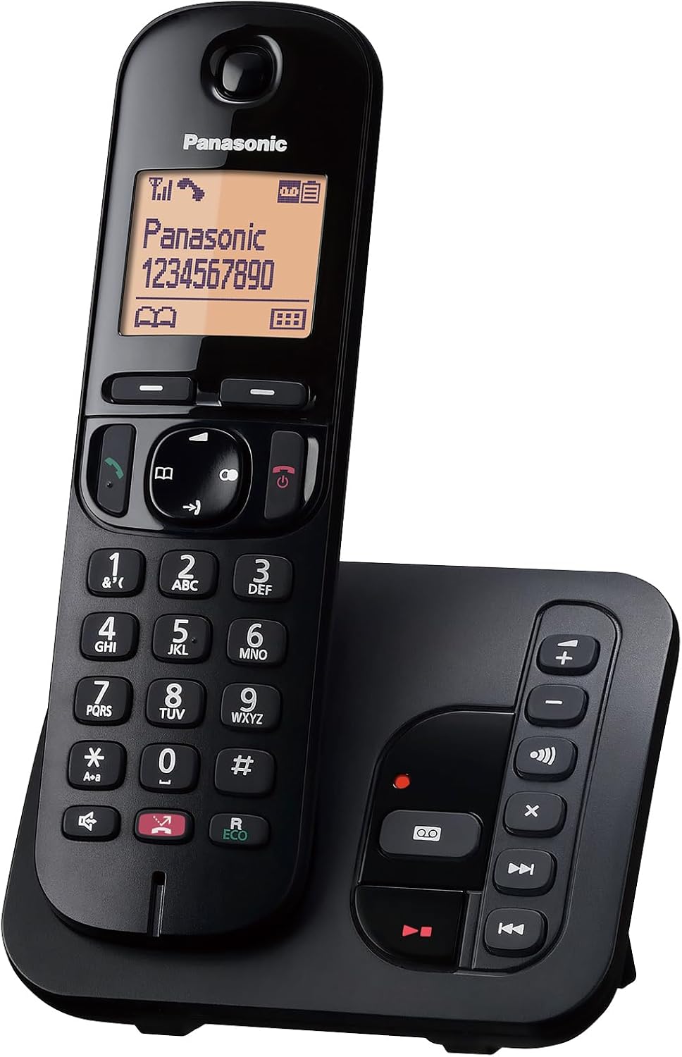 Panasonic KX-TGC260 Digital Cordless Phone: 18-min answering machine, dedicated call block button, an easy-to-read dot-matrix display and a hands-free speakerphone