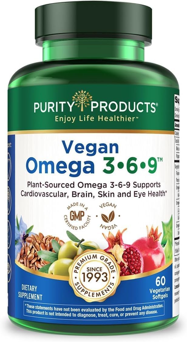 Purity Products Omega 3-6-9, "5 in 1 Vegan and Vegetarian Formula